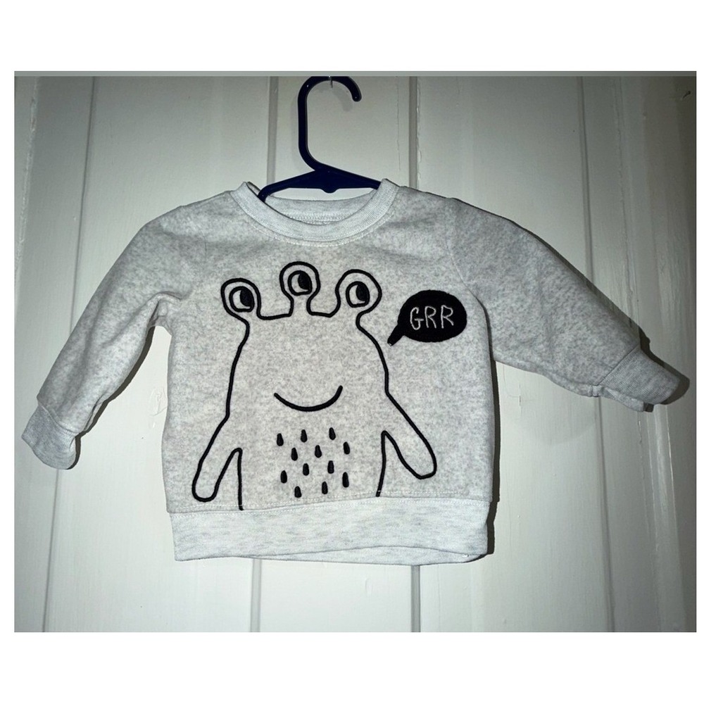 Boys girls infant 3-6 month sweater Kids Monster Pullover Sweatshirt